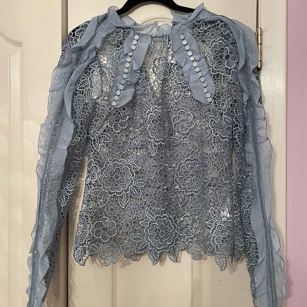 Self portrait lace top